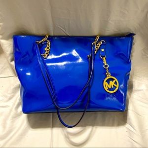 Michael Kors Jet Set Chain Handbag, Electric Blue